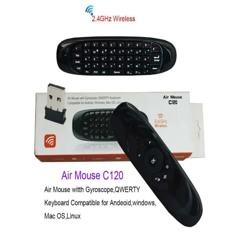 Wireless Rechargeable Air Mouse TV Remote - Original ৳1200 ৳849